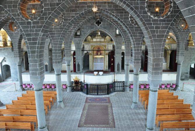 Saint Kirakos Armenian Church in Diyarbakir, Turkey offers shelter to the homeless after earthquake