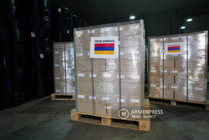 Armenia sent humanitarian aid worth over 157,000,000 drams to Syria and Turkey